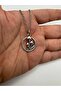 Triple Mushroom in the Ring – Unisex Necklace with Triple Mushroom Figure – 60 cm Chain - 2