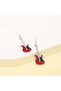 Guitar Earrings Red - 4