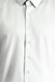 Long Sleeve Slim Fit Classic Non Iron Satin Cotton Shirt - 3