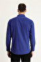 Long Sleeve Slim Fit Slim Fit Plaid Cotton Shirt - 3