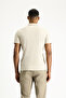 Polo Neck Slim Fit Slim Fit Linen Blended T-Shirt - 7