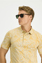 Slim Fit Slim Fit Printed Cotton Polo Neck T-Shirt