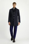 Plain Classic Coat with Regular Fit Wool - 3