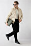 Stand-Up Collar, Snap Pockets, Zippered Cotton Seasonal Coat - 7