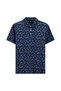 Slim Fit Slim Fit Cotton Printed Polo Neck T-Shirt - 2