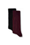 Set of 2 Patterned Bamboo Blended Thin Socks - 3