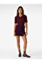 Buttoned Short Sleeve Polo Neck Knitwear Sweater