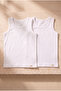 Pack of 2 Basic Thick Strap Children's Singlet White/White