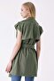 Camel Waist Belted Double Pocket TRENCH COAT - 5