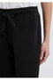 Wide Leg Black Basic Sweatpants 1011057-900 - 6