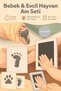 Baby & Pet Hand Foot Paw Izi Memory Album Print Set Inkless Baby Black Kit - 5