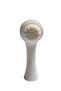 Double-Sided Manual Facial Cleansing and Massage Brush - Blackhead Remover with Exfoliating Effect - Available in Pink, Green, Purple, and White - White - 3