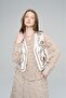Women's Pastel Color Embroidered Flowy Vest