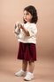 Summer Girls' Embroidered Oversize Set with Shorts, 100% Cotton, Ages 1-6 - 7