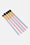 8 Pieces Make Up Brush And Blenders Set , Pink - 3