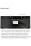 Arabic Bluetooth keyboard compatible with MacBook/Laptop/Desktop/iMac, iPad and others(Black) - 6