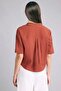 Boxy Fit Shirt Collar Linen Blend Short Sleeve Shirt V2523Az26Sp - 6