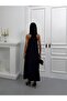 Premium Trend Neck Accessory Detailed Halter Neck Long Maxi Dress - 8