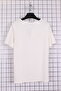 Women's Plus Size Lycra Leaf Glitter Printed Short Sleeve Mom T-Shirt Blouse - Ecru - 3