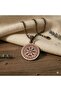Velvet Copper Viking Compass Copper Pendant Handmade Boho Spiritual Gift