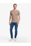 Brown Slim Fit 100% Cotton Crew Neck T-Shirt 50327865-Vr241 - 4