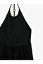 Backless Halter Neck Black Women's Dress 6Sak80149Ew - 6