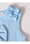 Girls Blue Bow Top and Ruffle Shorts Set - 5