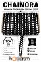 Black and White Chainora Premium Chain Form Woven Decorative Ribbon – 5 Meters