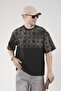 Oversize Logo Printed Crew Neck Basic T-Shirt