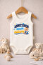 Baby Bodysuit with Printed Text "Mother's Little Man" 100% Cotton Strap-Sleeve Bodysuit (Newborn & Infant) - 5