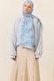 Monaco Kraş Shawl-Blue - 3
