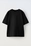 Unisex Black Crew Neck Slim Fit Short Sleeve T-Shirt