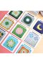 Sample Knitting Starter Kit, Square Motif Set, Motif Making Set, Complete Knitting and Crochet Set, Re - 4