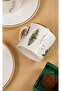 Fern Bloom Gold Gilded Print Coffee Cup Set of 2 - 2