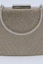 Stoned Gold Women's Evening Dress Handbag with Stone Detail and Chain Strap, Stylish Evening Event Clutch Model, Elegant - 7