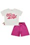 Cherry Bomb Printed Set for Ages 2-5 - Ecru - 4
