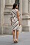 My Fashion Asymmetrical Striped Maxi Dress - 6