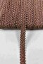 Light Brown Loopera Dense Knit Embossed Decorative Ribbon – Premium Handcrafted Ornament 5 Meters - 3