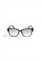 Liora Haze Leopard Patterned Square Sunglasses Green Gradient Glass – New Season with Uv400 Protection Corners - 5
