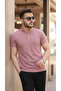 Men's Judge Collar Woven Cotton Fabric Short Sleeve T-Shirt - 3