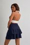 Summer High Waist Gathered Layered Flounce Mini Skirt Textured Stylish Women's - 5