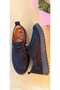 Modern Design Suede Loafer with Lace Detail - 4