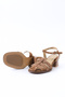 Genuine Leather Tobacco Color Heeled Women's Sandals - Rgn3125 - 5