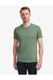 Khaki Slim Fit 100% Cotton Crew Neck Basic T-Shirt 50325307-Vr027