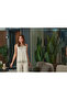 Aqua 26605 women's v-neck sleeveless capri pajama set - 3