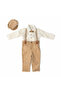 Baby Boy Shirt Pants Hat Set Holiday Outfit - 2