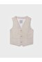 Mayoral Boy's Linen Vest 8-18 Years Beige