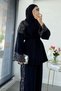 Premium Sequin Detailed Kimono Double Set – Black - 4