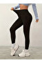 High Waist Gathering Effect Shiny Look Smooth Fabric Casual Leggings - 3