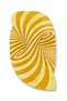 Sdt Yellow Swirl Patterned Modern Woven Base Decorative Carpet Sdt938 - 3
